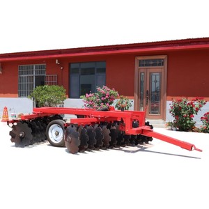 Heavy Duty Offset Disc Harrow With Thick Blades Deep Tillage Farm <b>Cultivator</b> Red - Product Image 3