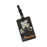 Nouvelles Étiquettes de Bagages en PVC Personnalisables par Sublimation avec Logo, Accessoires de Voyage en Gros