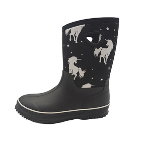 Botas de Agua para Niño con Estampado Personalizado, para Invierno/Verano/Otoño, Cómodas y Cálidas, con Forro de Algodón y Plantilla de Goma - Product Image 1