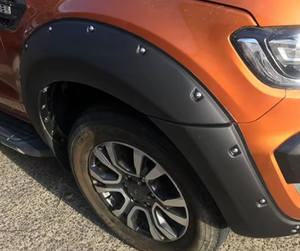 ABS garde-boue fusées noir mat passages de roue avec écrou pour <span class=keywords><strong>Ford</strong></span> <span class=keywords><strong>Ranger</strong></span> T7 PX2 2015 2016 2017 Double cabine voiture accessoires - Product Image 4