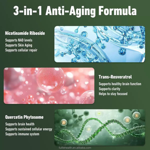 リポソームNAD+（ニコチンアミド）カプセル ケルセチン レスベラトロール 80カプセル 1日2回分 抗酸化ビタミン 大人の健康のため - Product Image 4