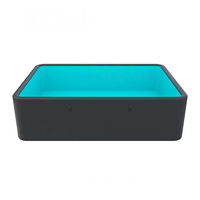 Aufblasbarer PVC-Pool mit Sonnenschutz UV-Schutz Einfaches Aufblasen Schneller Aufbau Garten Drop-Stitch-Technologie für den Außenbereich Kinderfreundlich