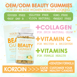 Gomitas de Colágeno Blanqueadoras con Mezcla de Fresa de Marca Privada, con Biotina, <span class=keywords><strong>Vitamina</strong></span> C y Glutatión, con Sabor Tropical Delicioso - Product Image 2