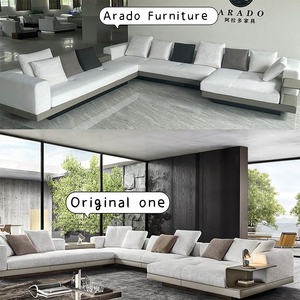 Sofa ruang keluarga, sofa vila modern minimalis bentuk l furnitur bagian modular kelas atas - Product Image 1