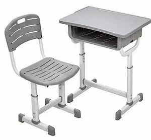 Factory Direct Supply Modern Plastic Student Desks Chairs Training Tutoring Classes Supermarket School Furniture