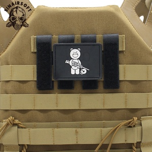 แผ่นแปะติดกระเป๋าแบบยุทธวิธี Molle 4 ชิ้น พร้อมแถบตีนตุ๊กแกสำหรับติดกระเป๋าเป้สะพายหลัง เสื้อกั๊ก และอื่นๆ - Product Image 5