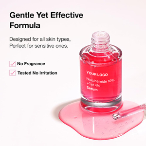 Private Label Glazen Huid Nicotinamide Hyaluronzuur Verlichtende en Verhelderende Gezichtsessence 30ml - Product Image 2