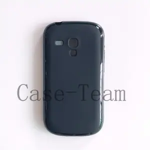 Produsen grosir casing TPU Matte penutup belakang lembut buram casing ponsel silikon untuk Samsung Galaxy S3 hitam Mini