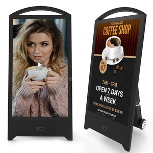 Display LCD per Segnaletica Digitale da Esterno 43 Pollici IP65 Impermeabile, Alimentato a Batteria, 1800 Nits Alta Luminosità, Supporto Animazioni - Product Image 1