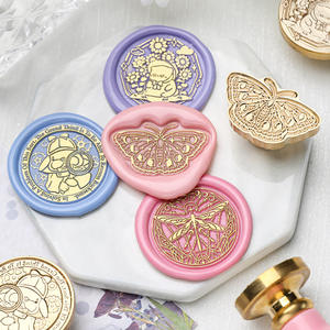 Série Merveilles Naturelles : Tampon à Cire Scellante avec Tête en Laiton pour Estampage, Thème Animal, Décoration pour Artisanat Papier - Product Image 4