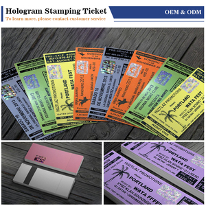 Vé sự kiện giá trị an toàn tùy chỉnh in vé vào cửa vé với logo hình ba chiều bảo mật cho các sự kiện được kiểm tra - Product Image 4
