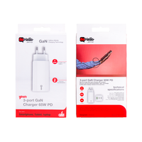 Emballage de chargeur Usb suspendu personnalisé Boîte vide d'emballage de chargeur de téléphone portable Boîte de papier d'emballage de câble Usb