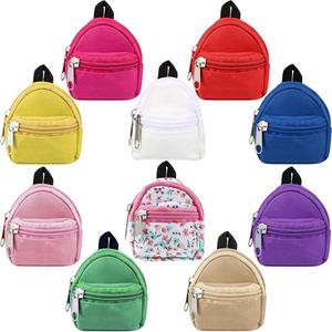Custom High Quality Colorful Zero Wallet Keychain <b>Mini</b> <b>Backpack</b> Shaped Keychain <b>Mini</b> Coin Purse Keychain Bag for Women - Product Image 1