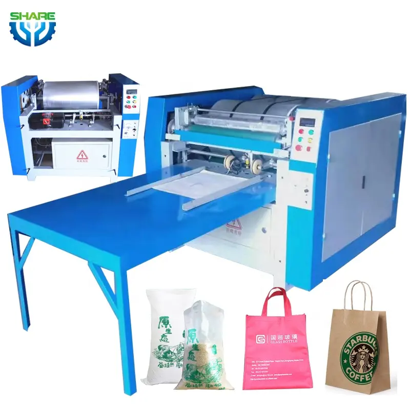 polythene jute pp mylar plastic Offset Tote Cloth Non Woven Paper coffee bag bags Printing Printer Machine Price small for Sale