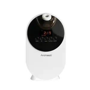 Difusor de aceite esencial de advertencia de escasez de líquido 2024, difusor de Aroma de fragancia de aire comercial para el hogar con altavoz Bluetooth