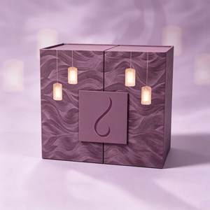 square Double Door Magnetic Christmas Giveaway Perfume <b>Bottle</b> Candles <b>Box</b> Paper Custom Luxury Candle Jar Packaging Gift Boxes - Product Image 2