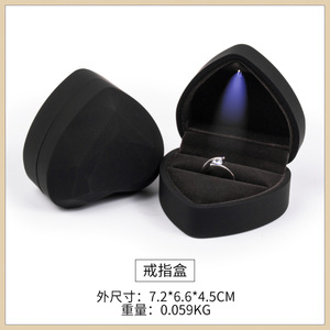 Heart-shaped Lighted Jewelry Box Glowing Ring Box Pendant Necklace Box Jewelry Packaging Box Wholesale - Product Image 4