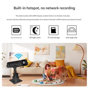 <span class=keywords><strong>Mini</strong></span> <span class=keywords><strong>caméra</strong></span> de surveillance intelligente pour la maison, prend en charge la connexion <span class=keywords><strong>Bluetooth</strong></span> AP Hotspot, vision nocturne infrarouge haute définition - Product Image 5