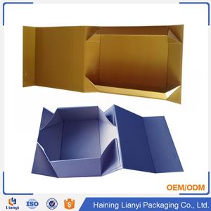 Custom Modern Luxury Recycled Paperboard Gift Packaging Self Erecting Magnetic Closure UV Matt Lamination Embossing <b>Foldable</b> <b>Box</b> - Product Image 2