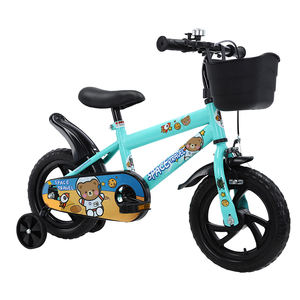 Vélo BMX pour enfants de 12/14/16/20 pouces avec cadre en acier à haute teneur en carbone, panier en plastique, roues d'apprentissage pour les enfants de 2 à 6 ans - Product Image 3