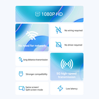 Extenseur HDMI sans fil 1080P 60Hz, portée longue distance 100M, kit émetteur et récepteur 5G, plug and play pour téléviseur, projecteur, moniteur, ordinateur portable