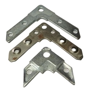 حافة زاوية بقناة واحدة لنظام التكييف من الزنك مع سطح مطلي بالزنك قوس رف واحد - Product Image 3