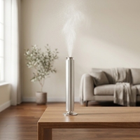 Diffuseur d'arômes métallique sans eau à 4 couches, anti-fuite, avec charge rapide Type-C et contrôle par application