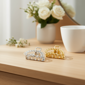 Fermaglio per capelli a forma di catena, piccolo, 4,5 cm, accessorio per donna - Product Image 3