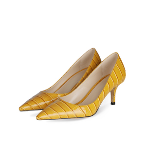 Chaussures à motif crocodile pour les femmes, style décontracté, <span class=keywords><strong>talon</strong></span> aiguilles tendance, idéales pour les mariages - Product Image 1
