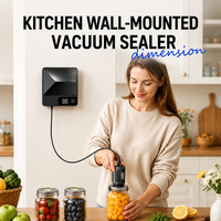 Machine de mise sous vide murale entièrement automatique pour la conservation des aliments à domicile, scellage de sacs en plastique et de bocaux Mason
