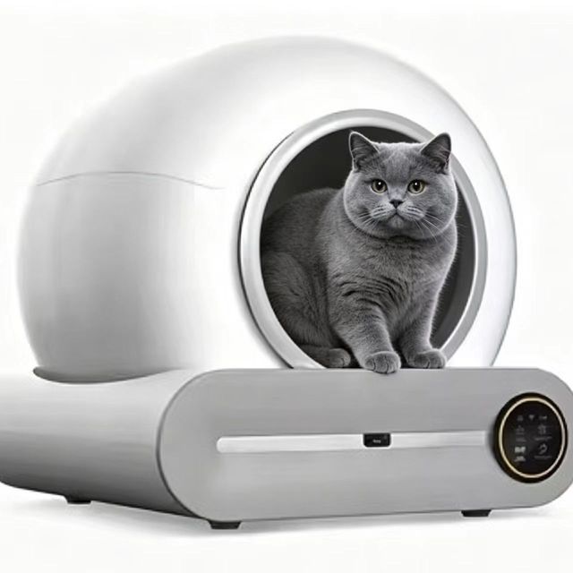 EU Warehouse Automatic Cat Litter Box Self Cleaning Smart Pet Toilet with APP Control Odor Removal Large Capacity Cats