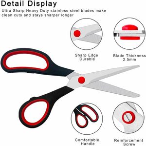 Professional DIY Grade Stainless Steel Tailor Scissors Smooth <b>Edge</b> Cloth & Fabric Shearing Scissors with <b>Plastic</b> Handle Blue - Product Image 3