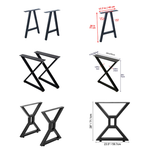 Pata de Base de hierro fundido Industrial de acero resistente, muebles de escritorio, marco de pies para oficina, café, comedor, patas de mesa de <span class=keywords><strong>Metal</strong></span> - Product Image 1
