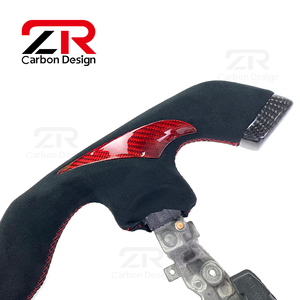 Volante Deportivo Personalizado de Fibra de Carbono con Soporte de Gamuza Negra para Nissan 370Z 350Z R35 <span class=keywords><strong>GTR</strong></span> <span class=keywords><strong>F1</strong></span> - Product Image 4