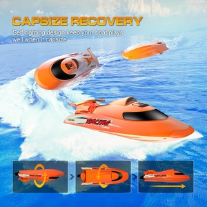 Bateau télécommandé V009 2,4 GHz 4 canaux, bateau à réaction électrique RC en ABS avec portée de 150 m, batterie 7,4 V 1500 mAh, prêt à l'emploi - Product Image 4