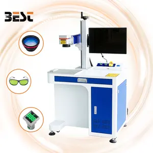 30w 50w 100w Fiber Laser Marking Machine For Steel Metal Engraving Machinery With Customized Pen Conveyor Be
