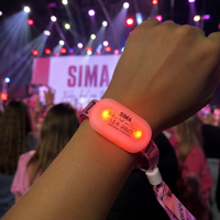 Sistema de Iluminación DMX Longstargift, Pulsera LED Multicolor con Control Remoto para Eventos