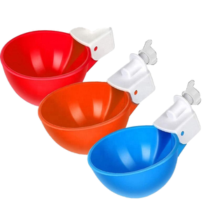AGRIESO automatico bevitori di pollame e alimentatori per pollo piccione di <span class=keywords><strong>quaglia</strong></span> tazza di arancia/blu/giallo/rosso per gli animali di pollame - Product Image 2