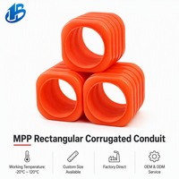 Tuyau de protection de câble ondulé MPP pour ferme solaire, résistant aux UV, conduit de câble électrique souterrain, vente en gros directe usine