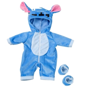 2025 Venta directa de fábrica de alta calidad Animal de dibujos animados de peluche de 18 pulgadas Baby Doll Bodysuit Doll Jumpsuit Accesorio - Product Image 3