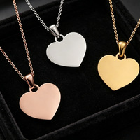 Collier Cœur Vierge Personnalisable en Acier Inoxydable pour Gravure Laser Nom OEM ODM – Vente en Gros
