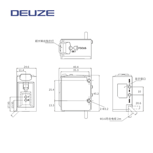DEUZE CD40CDM05N3 дальний датчик цвета детектив до 7 видов цветов трех двоичных кодированных выходов, защита от IP67, сертификат CE - Product Image 2