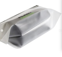 Sac à bijoux à fermeture éclair en PVC transparent givré personnalisable emballage de logo imprimé à fermeture éclair pour lunettes colliers de pierres précieuses