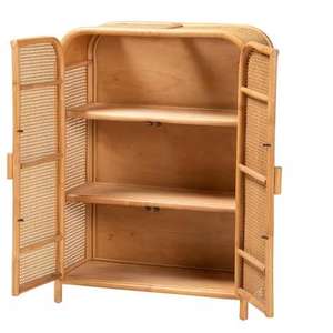 Moderno armario de ratán arqueado con 2 puertas para uso en apartamentos y hoteles - Product Image 3