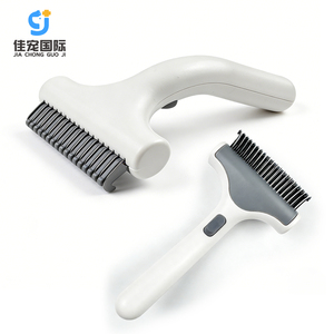 Brosse de toilettage pour animaux de compagnie améliorée, auto-nettoyante à une touche, pour chats et chiens à poils longs - Product Image 1