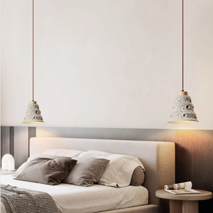 Wabi-Sabi Style Japanese Retro Pendant <b>Light</b> Middle Size Designer Cement Art for Bedroom <b>Dining</b> Room Bar Tea Room - Product Image 5