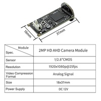 Module de caméra AHD 2MP 1080P 25FPS 18*37mm 1/2.8" CMOS, module de caméra analogique pour la surveillance de sécurité, la vision industrielle