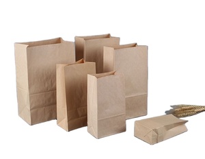 Food Grade Custom Printed Greaseproof Sandwich Hot <strong>Dog</strong> Packaging Brown or White Kraft Paper Bag - Product Image 1