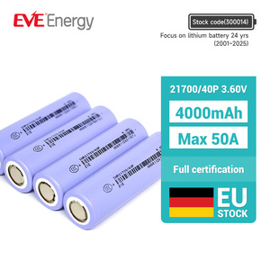 แบตเตอรี่ลิเธียมไอออน EVE 21700 40P 3.6V 4000mah  กล่องใส่แบตเตอรี่ 21700 สำหรับเครื่องมือไฟฟ้า - Product Image 1