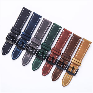 Correa de cuero para reloj <span class=keywords><strong>Amazfit</strong></span> <span class=keywords><strong>GTR</strong></span> 3, pulsera de cuero de 18mm, 20mm, 22mm, de piel de vaca - Product Image 2